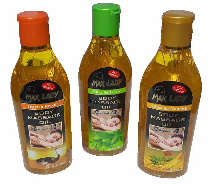 روغن ماساژ بدن خارجی برند مکس لیدی