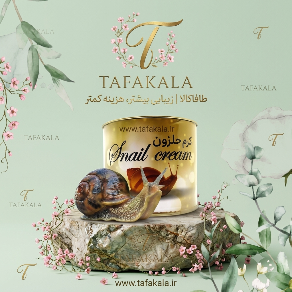 کرم ژل حلزون طلایی برند دناطب نمای ۲